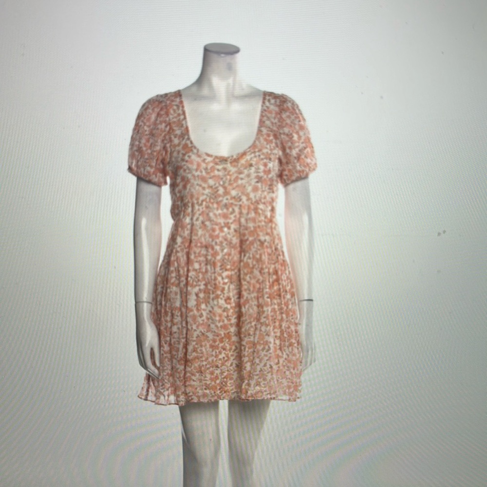 LoveShackFancy floral print mini dress size S